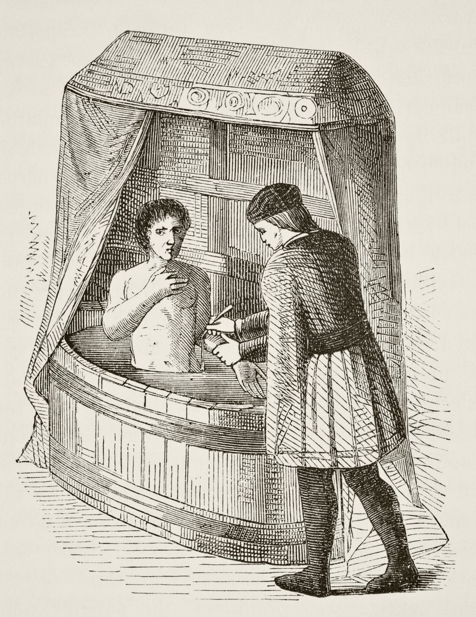 Physician Bleeding a Patient in the 15th Century, from 