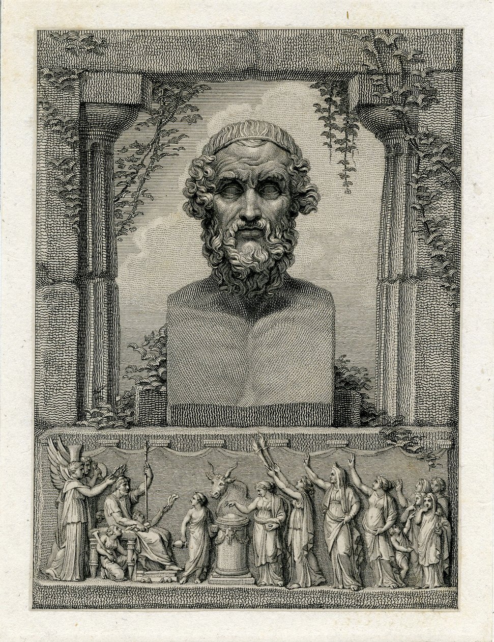 Pindar, Ancient Greek Lyric Poet (c.522-c.433 BC) by English School