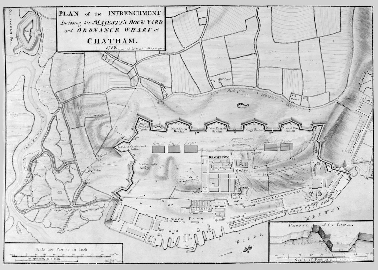 Plan of the Entrenchment of His Majesty