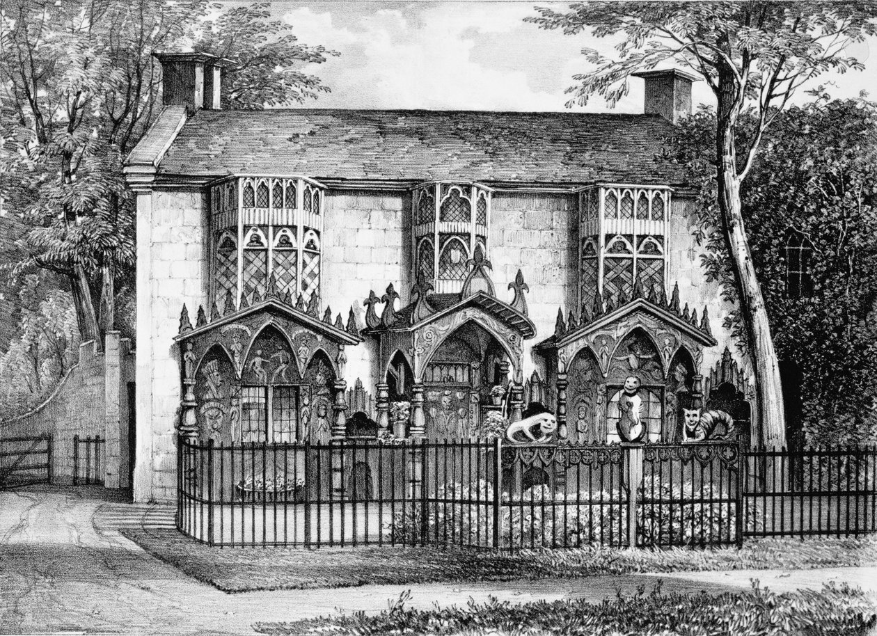 Plas Newydd, near Llangollen, Wales, the seat of Lady Eleanor Butler and Miss Ponsonby by English School