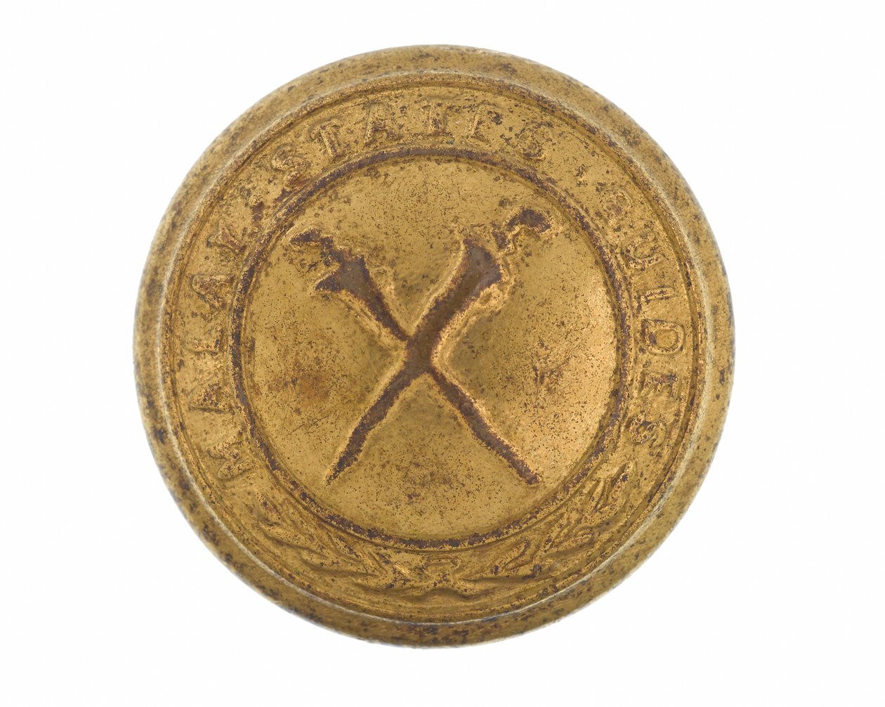 Pocket button, Malay State Guides, 1896-1919 by English School