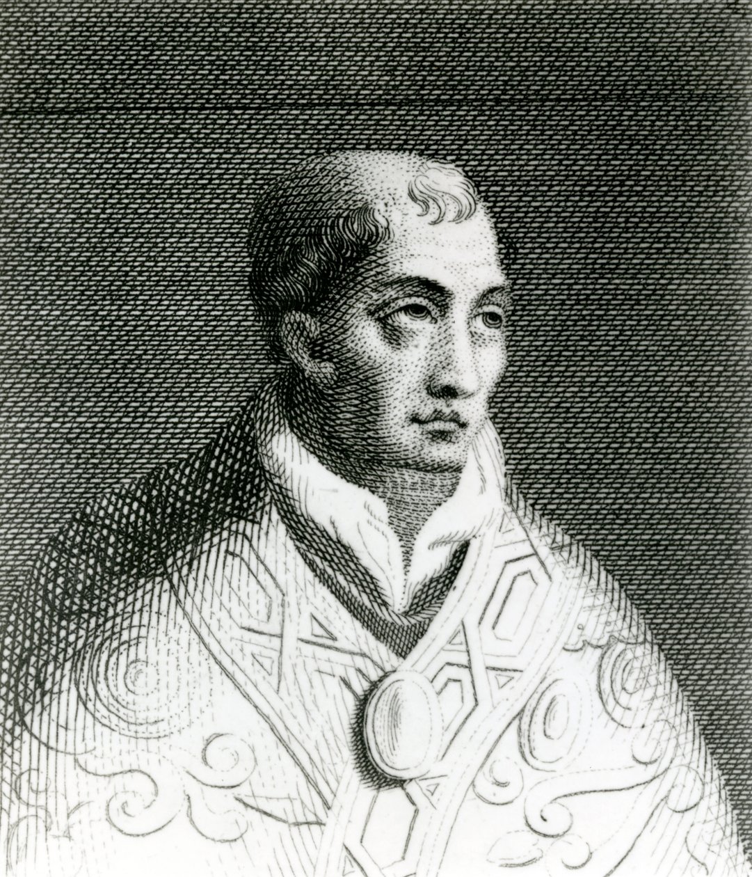 Pope John VIII (engraving) by English School