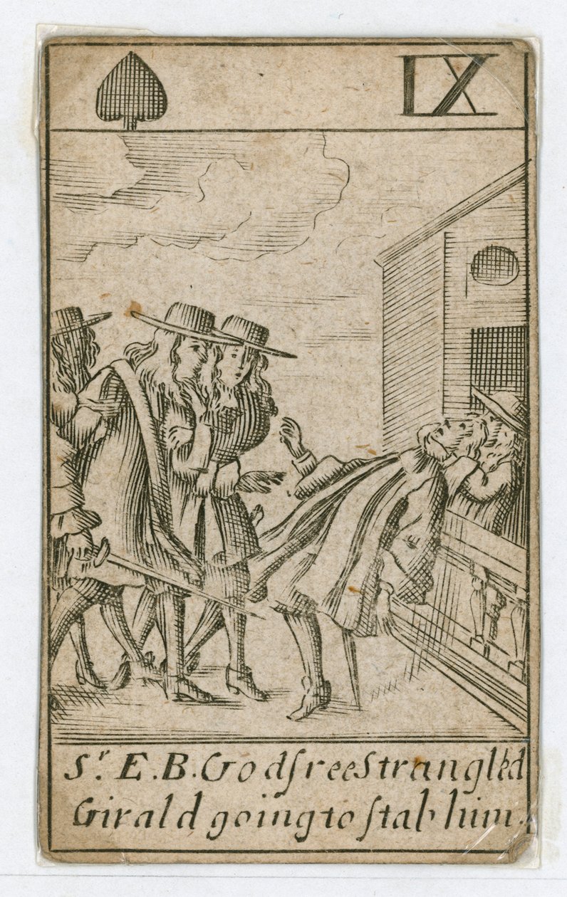 Popish Plot Playing Card by English School