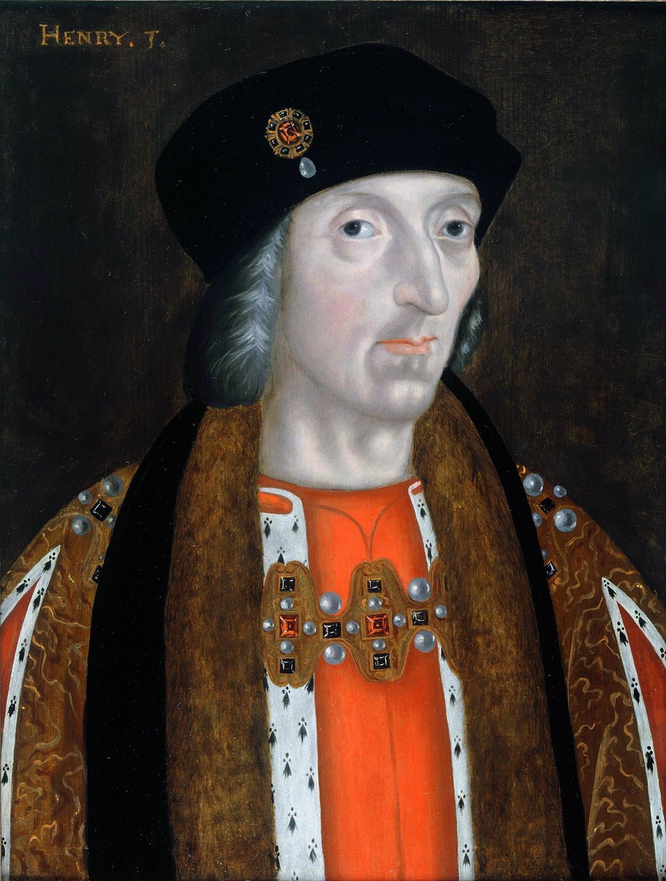 Portrait of King Henry VII of England (1457-1509) by English School