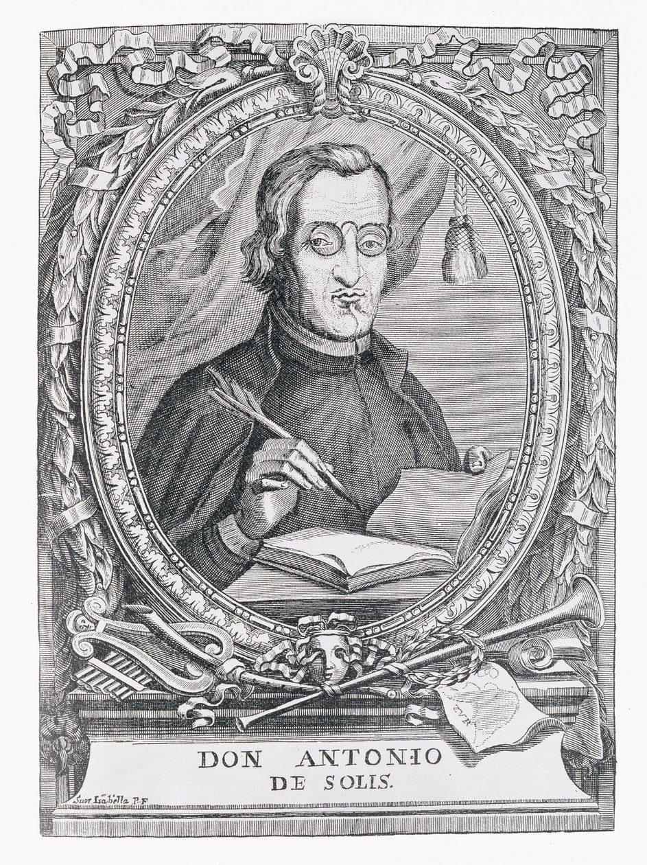 Portrait of Antonio de Solis y Rivadeneira (1610-86) from 