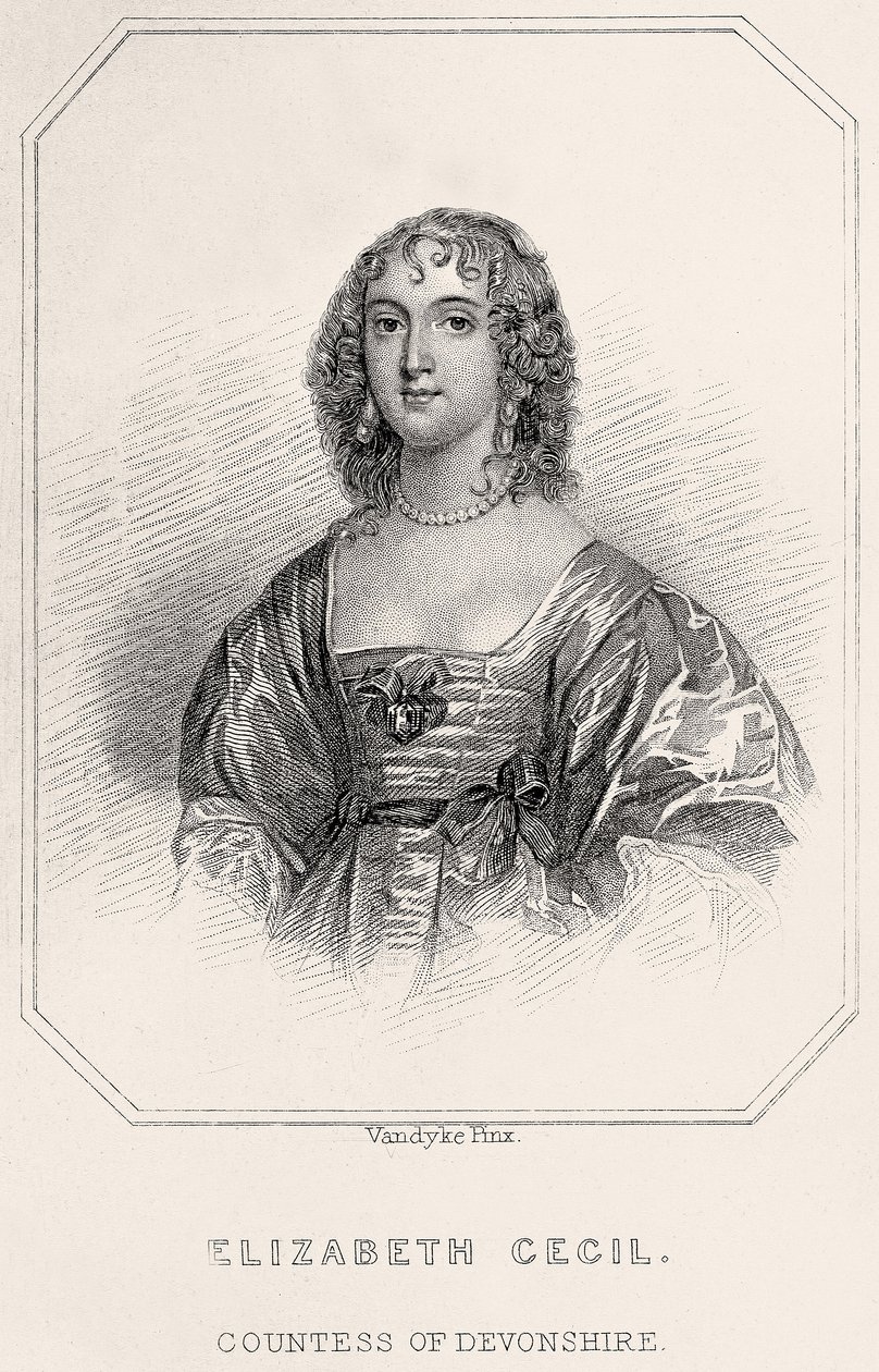Portrait of Elizabeth Cecil, Countess of Devonshire by English School