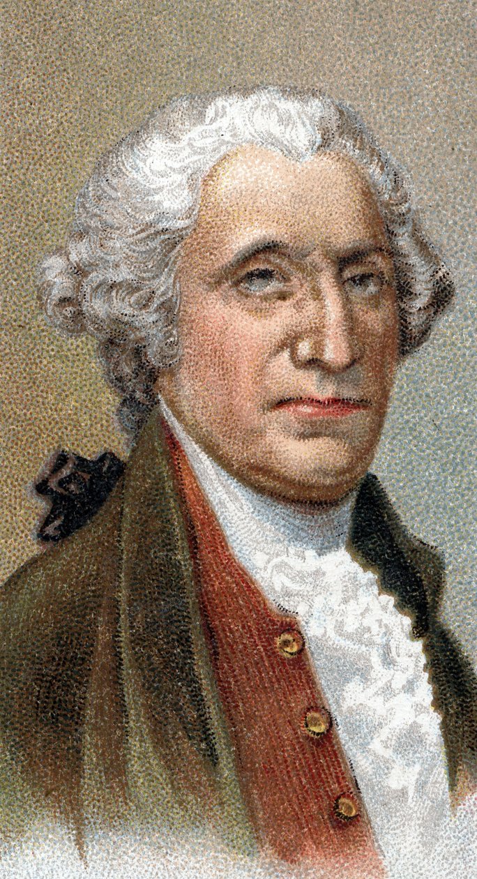 Portrait of George Washington (1732-1799), American Politician and Military Leader, First President of the United States of America - From Series 
