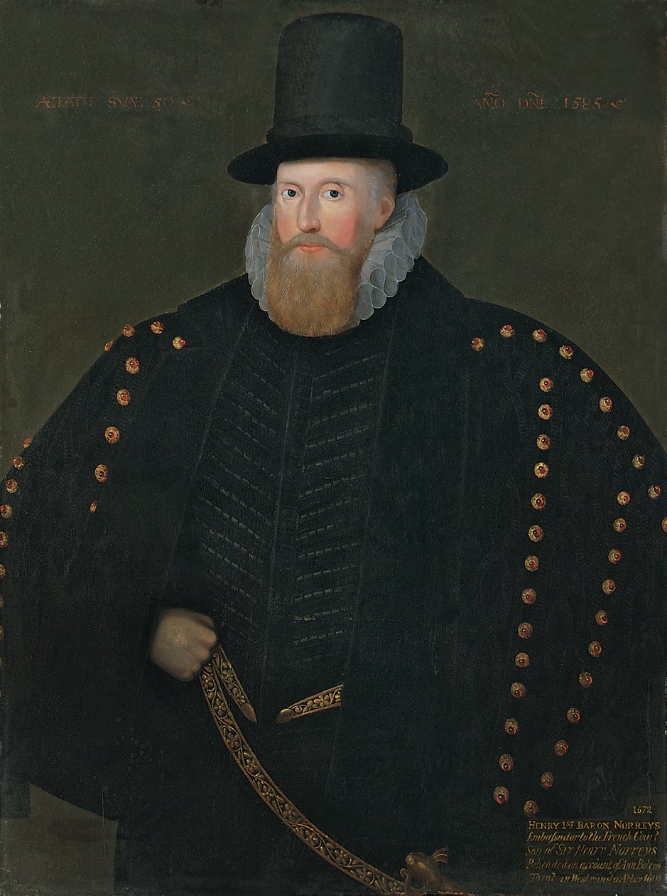 Portrait of Henry, 1st Baron Norris, of Rycote, 1585 by English School