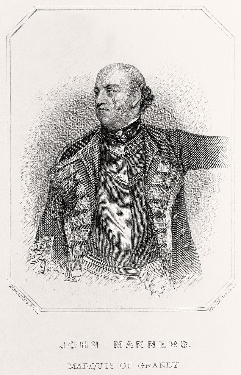 Portrait of John Manners, Marquis of Granby by English School
