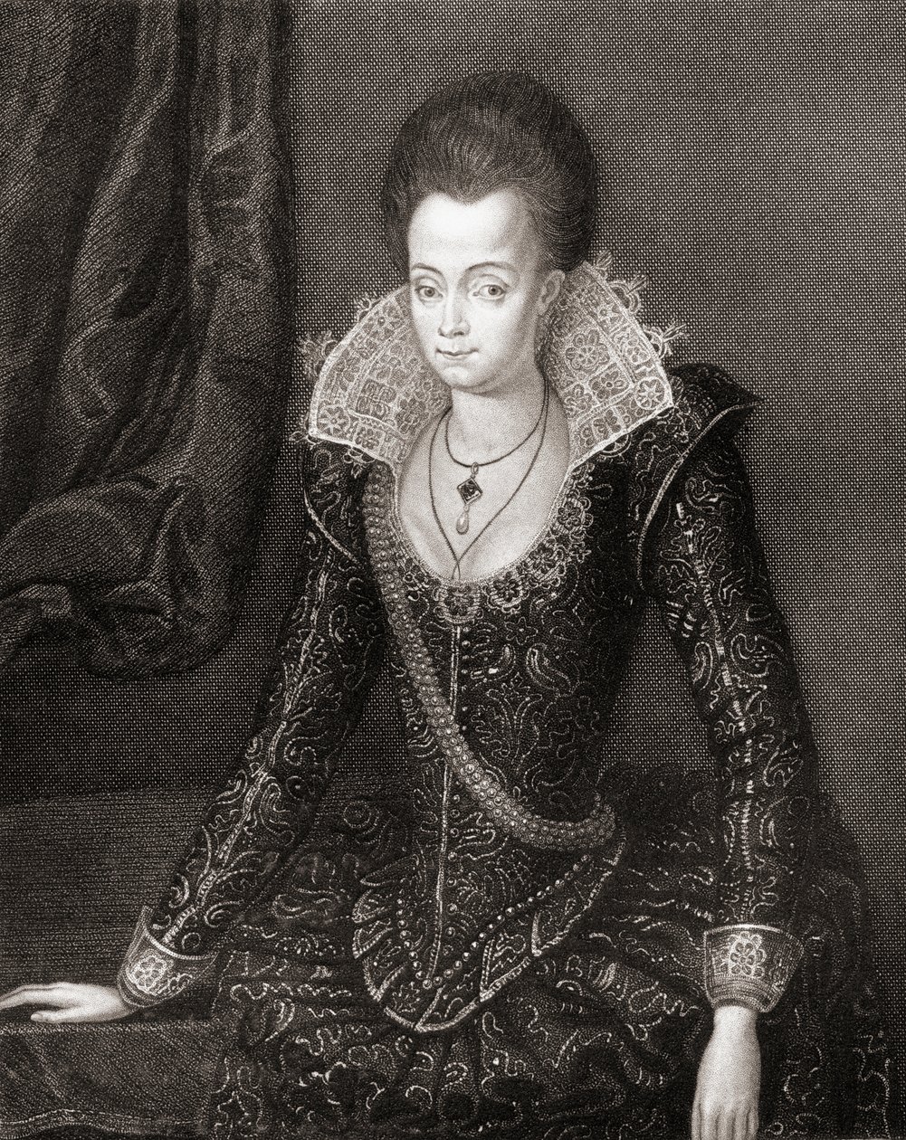Portrait of Lady Arabella Stuart from Lodges British Portraits, 1823 by English School
