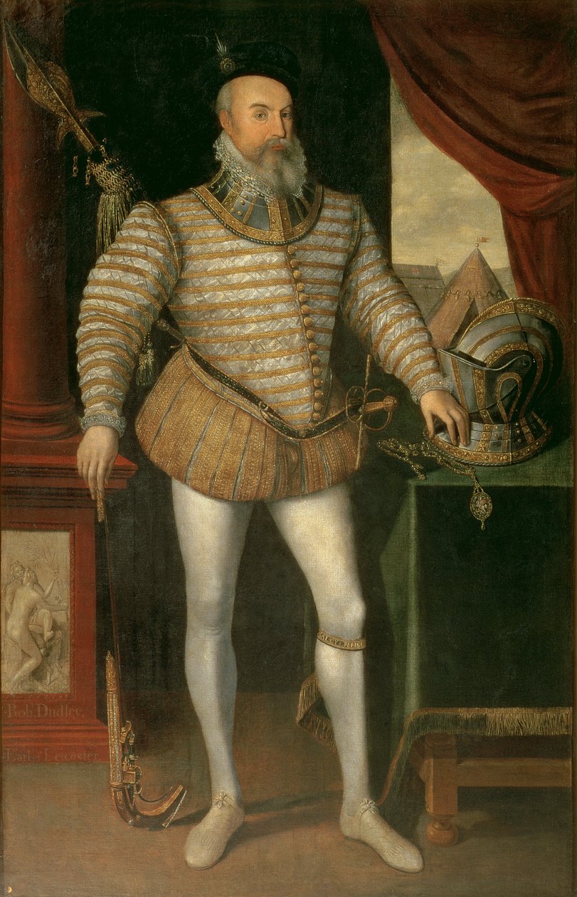 Portrait of Robert Dudley, Earl of Leicester, 1585 by English School