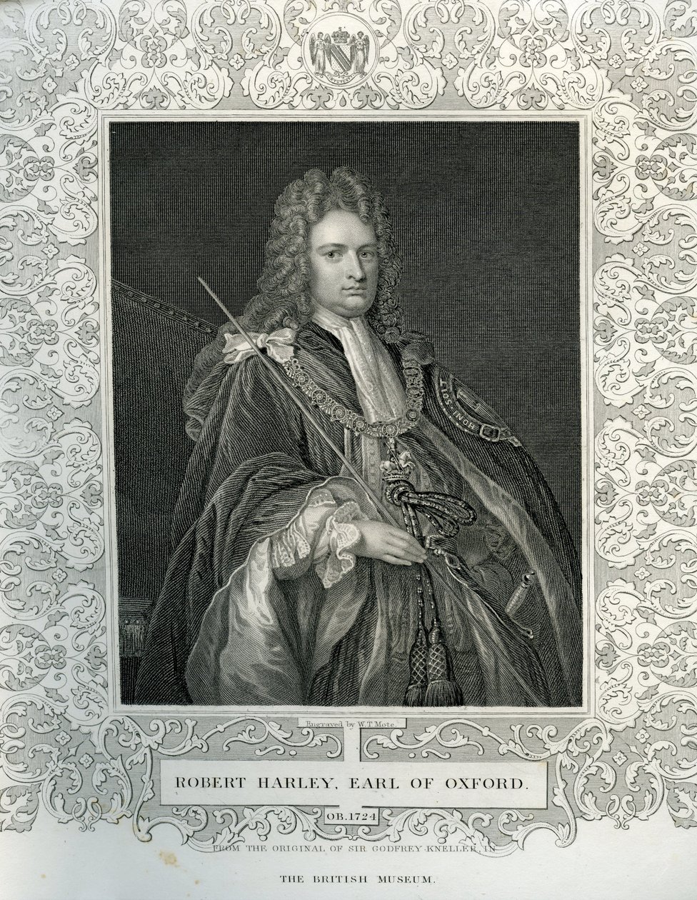 Portrait of Robert Harley, first Earl of Oxford (1671-1724) by English School