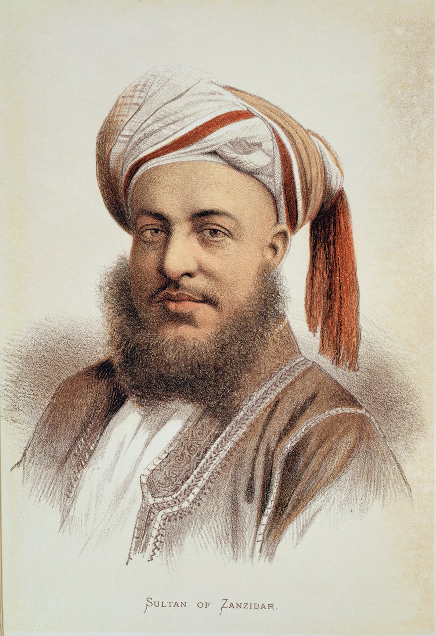 Portrait of Sayyid Barghash, Sultan of Zanzibar by English School