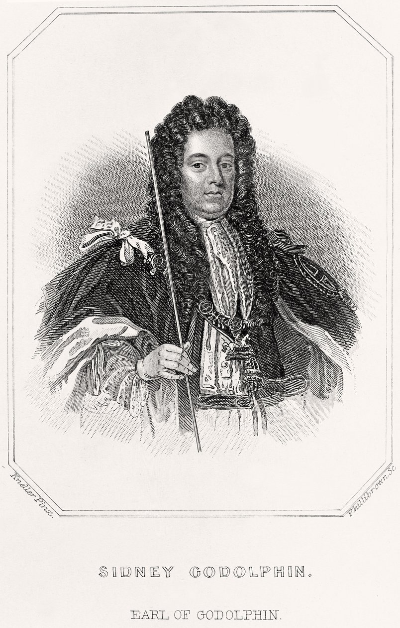 Portrait of Sidney Godolphin, Earl of Godolphin by English School