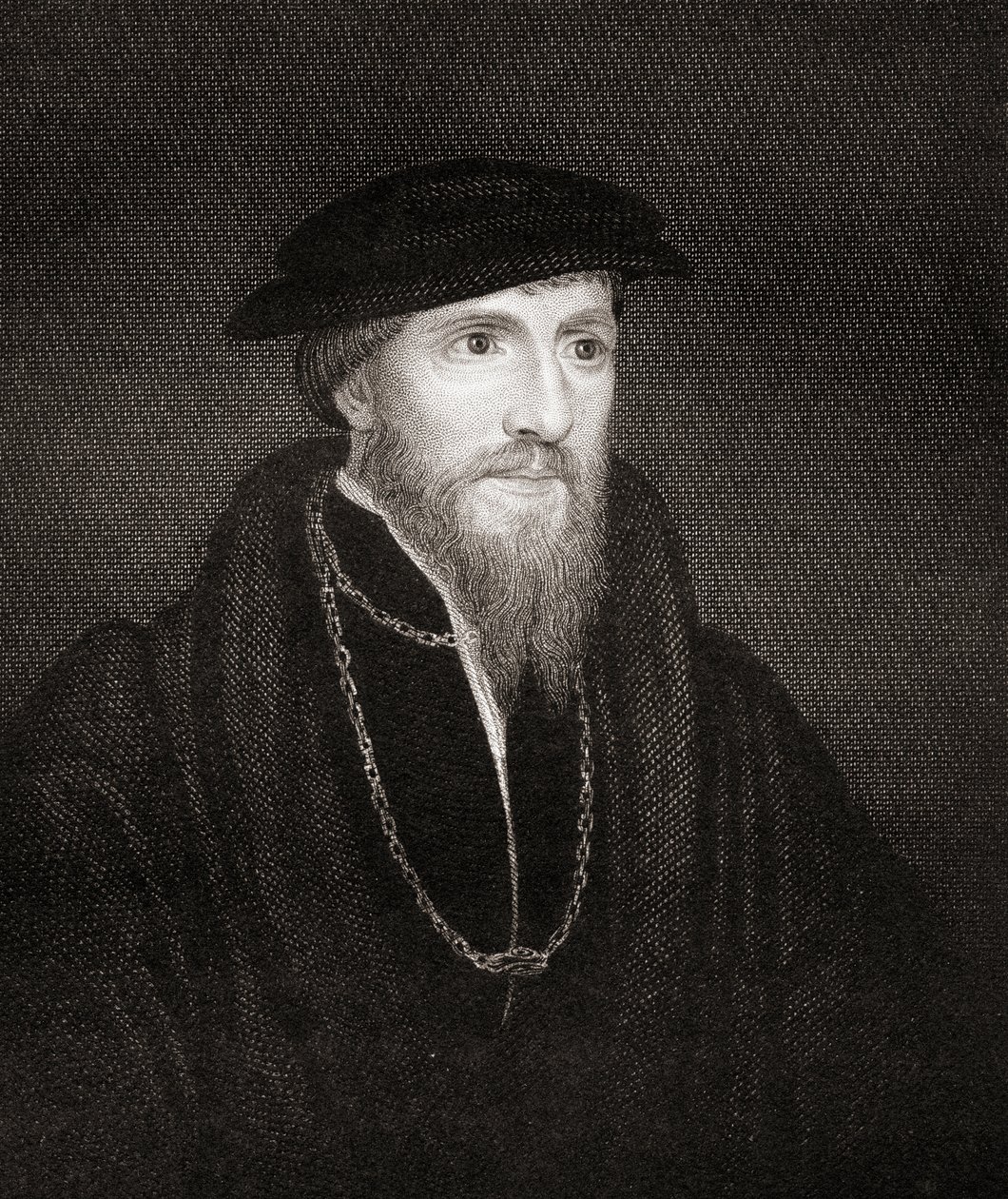 Portrait of Sir Anthony Denny, from Lodges British Portraits by English School