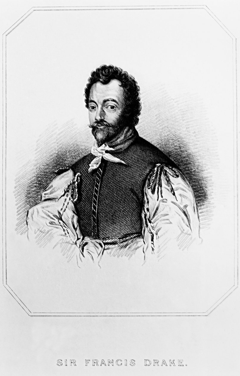 Portrait of Sir Francis Drake (1540-1596) from Lodge