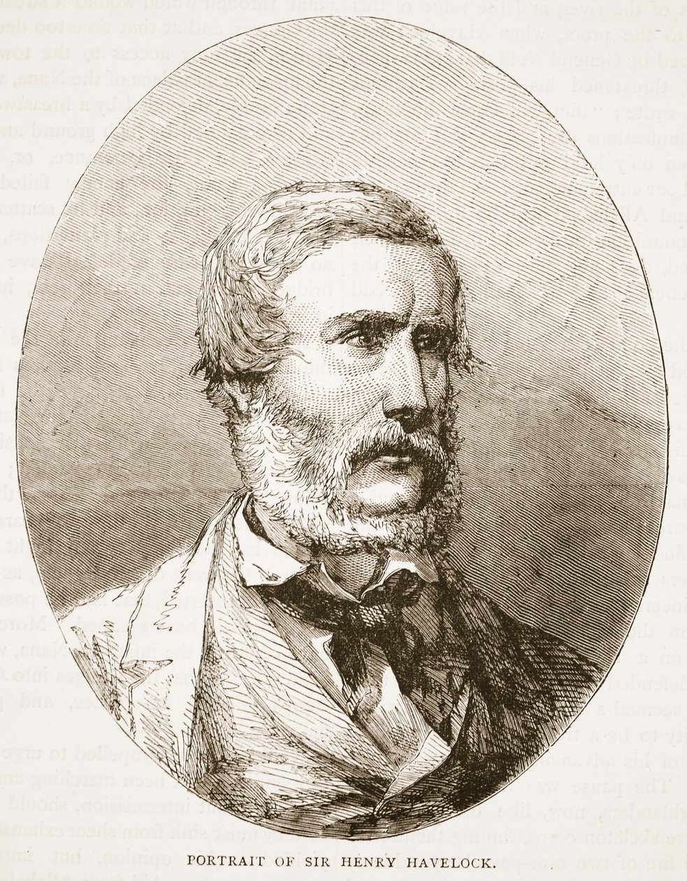 Portrait of Sir Henry Havelock, illustration from Cassell