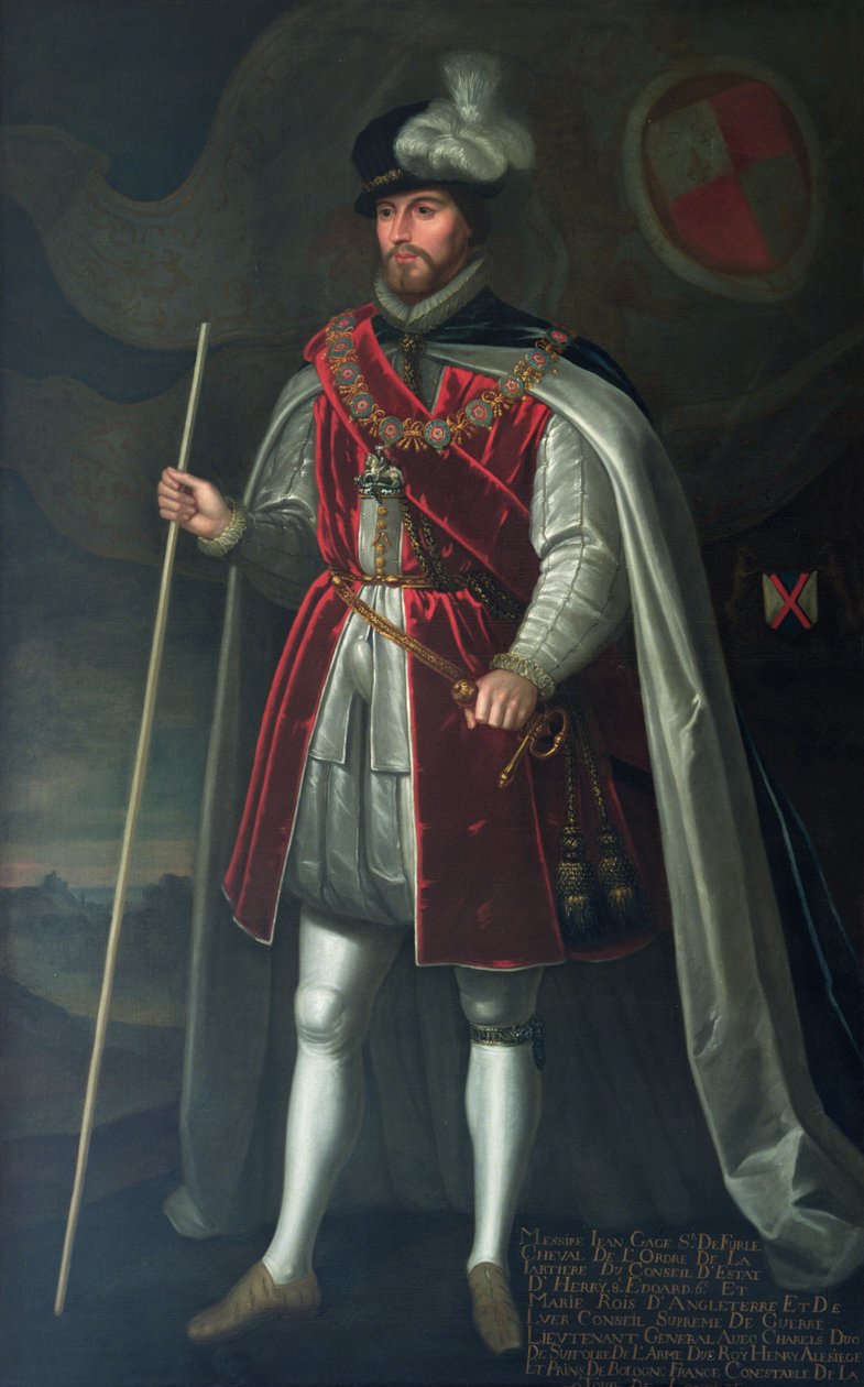 Portrait of Sir John Gage, K.G., early 17th century by English School