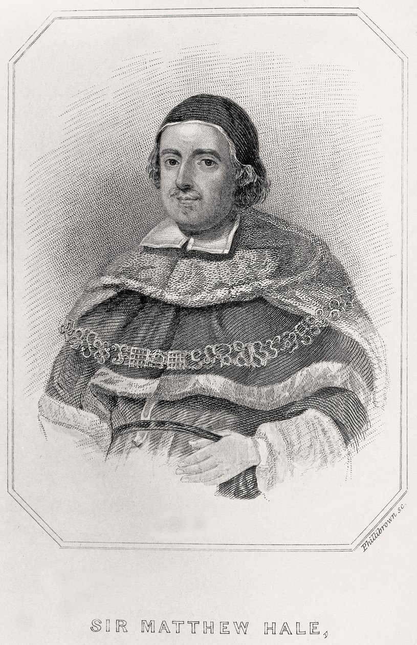 Portrait of Sir Mathew Hale by English School