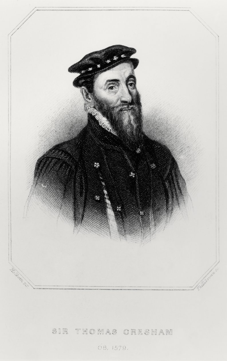 Portrait of Sir Thomas Gresham (1519-79) from 