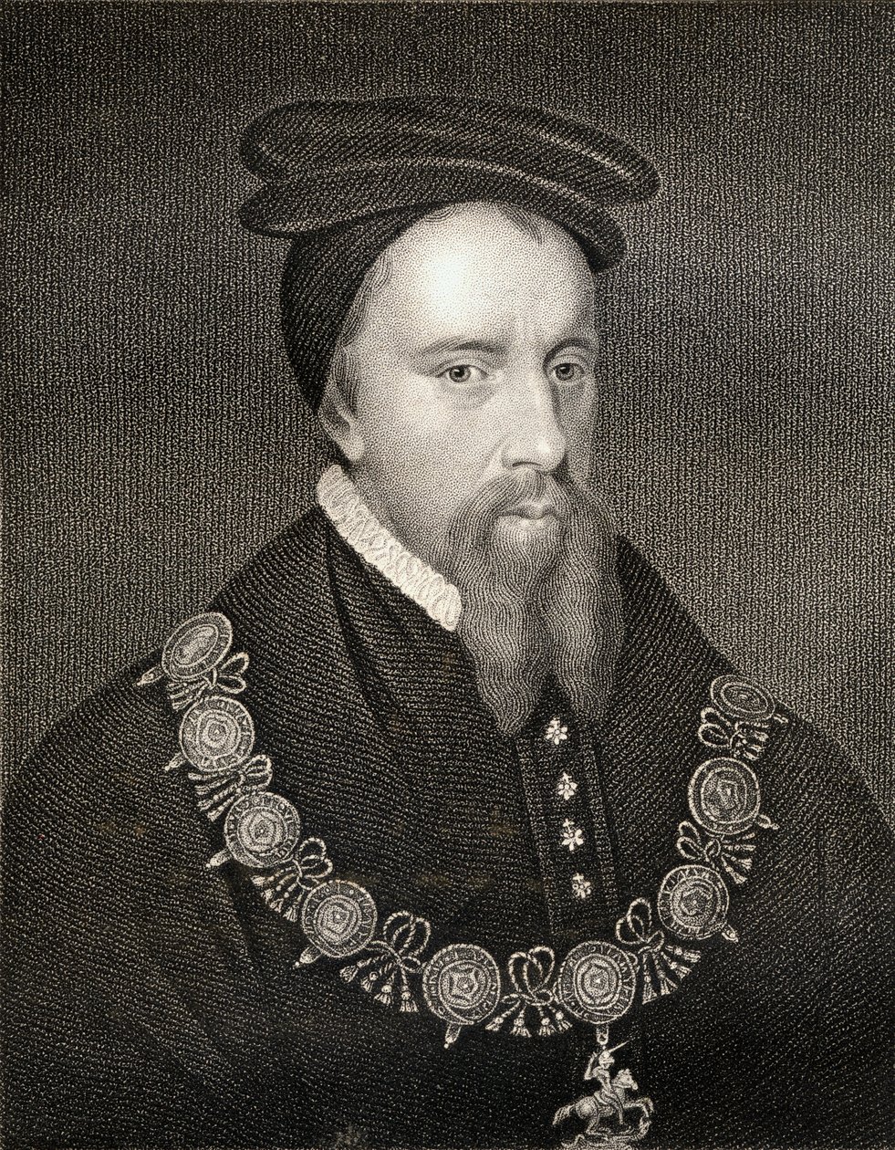 Portrait of Thomas Stanley 1st Earl of Derby, from Lodges British Portraits, 1823 by English School