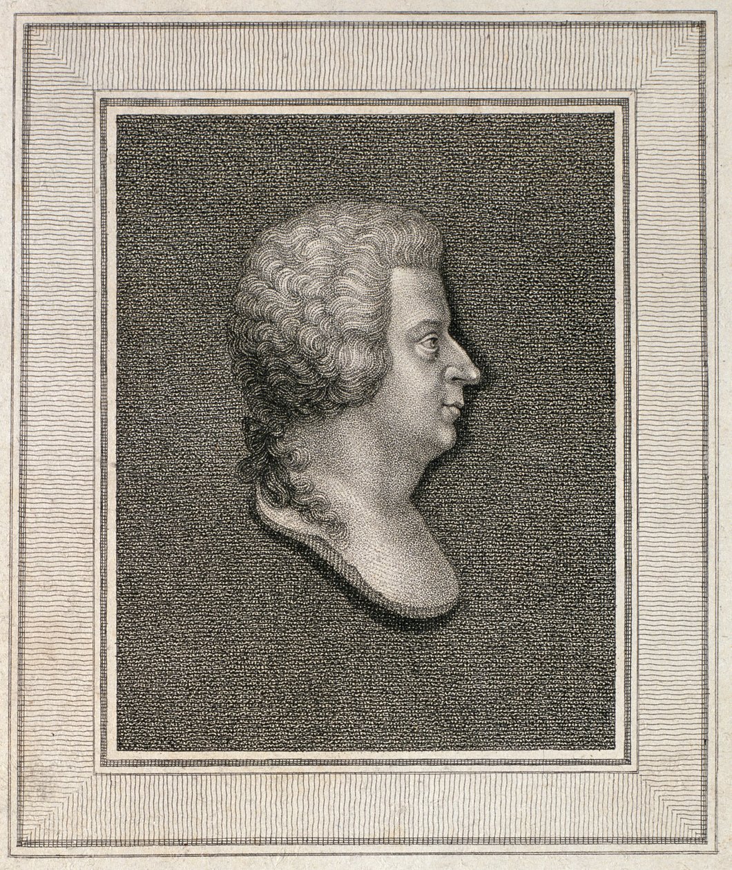 Portrait of Wolfgang Amadeus Mozart (1756-91) by English School