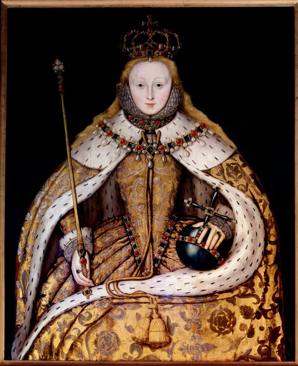 Portrait of Queen Elizabeth I in Coronation Robe, c.1600 by English School