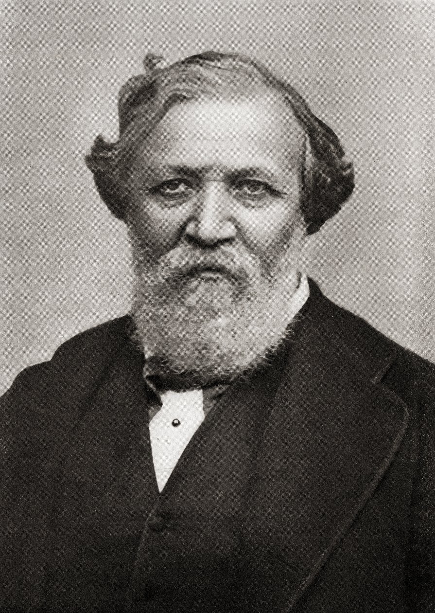 Portrait of the English Poet Robert Browning (1812-89) by English School