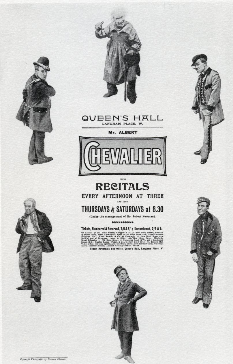 Poster advertising Albert Chevalier