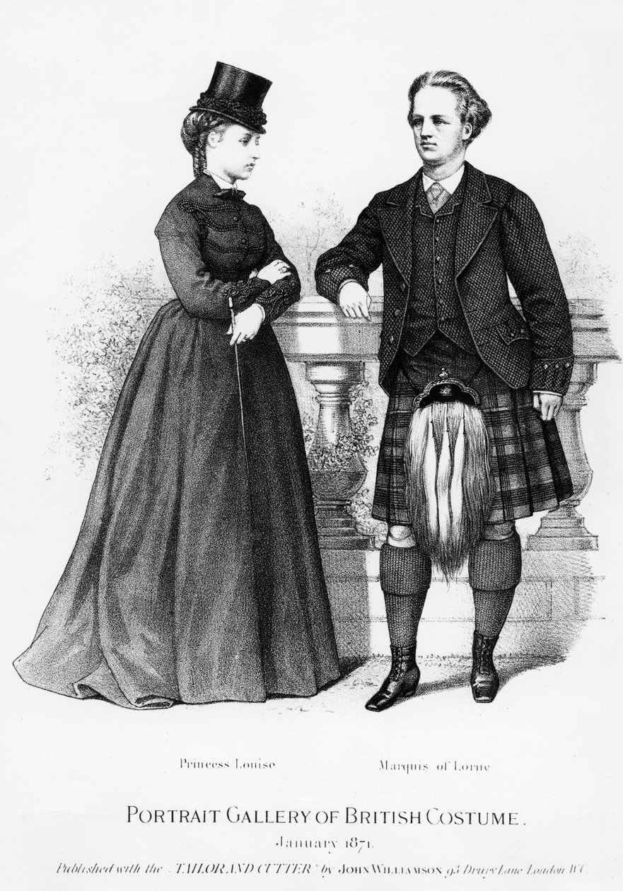 Princess Louise and the Marquis of Lorne, 1871 by English School