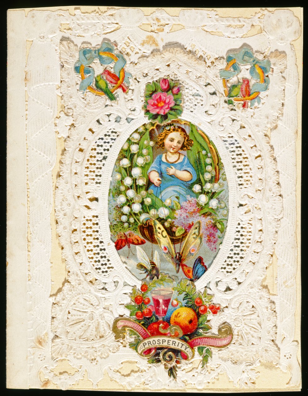 Prosperity, Valentine card, c.1870 by English School