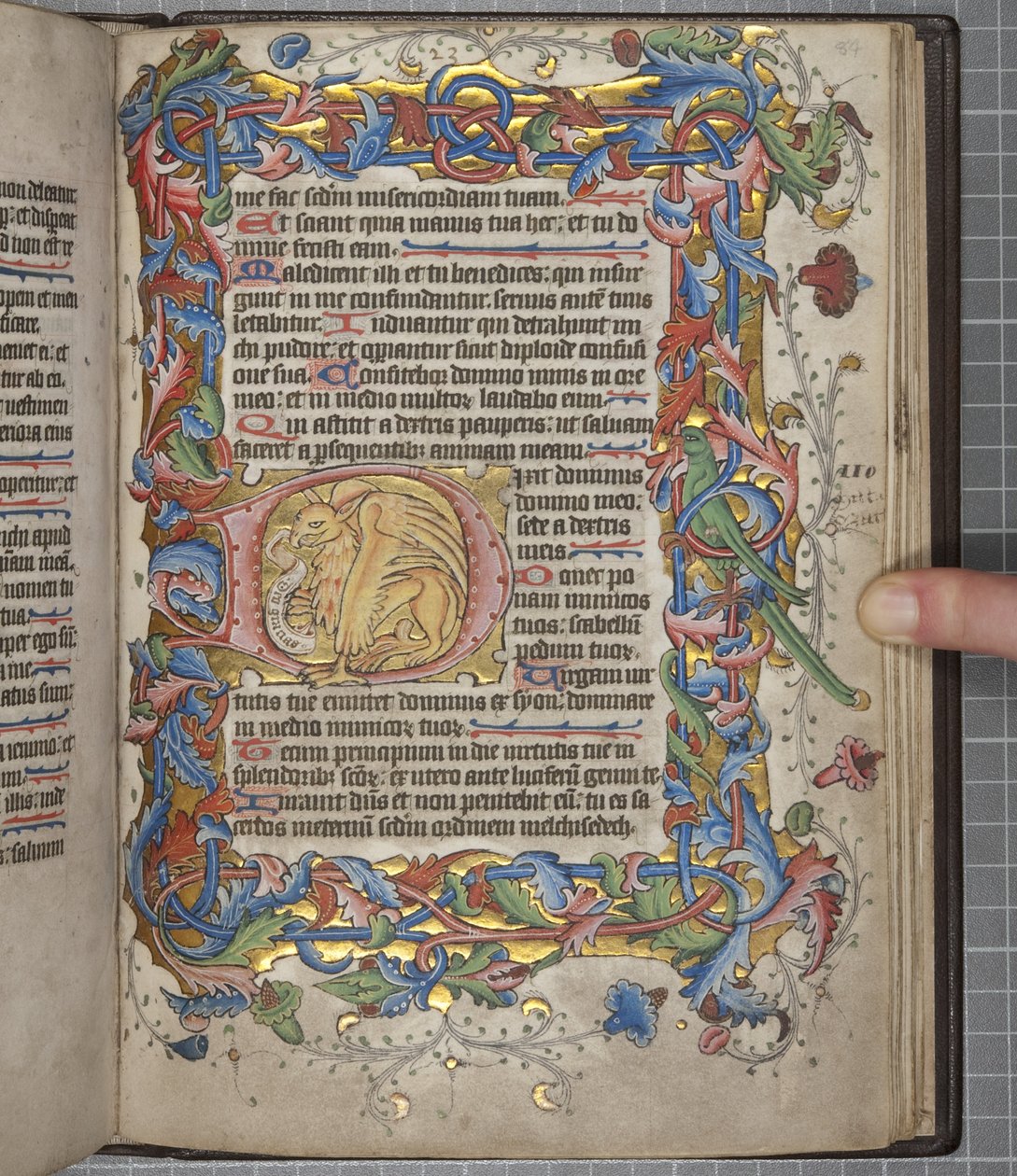 Psalter with Sarum Use Calendar, Fol 82 Recto, c.1425-75 by English School