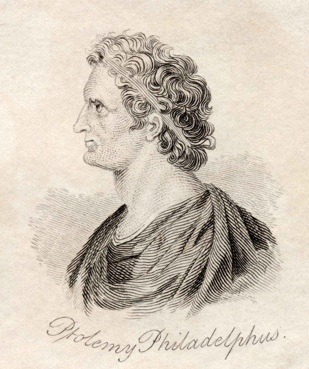Ptolemy II Philadelphus, from Crabb