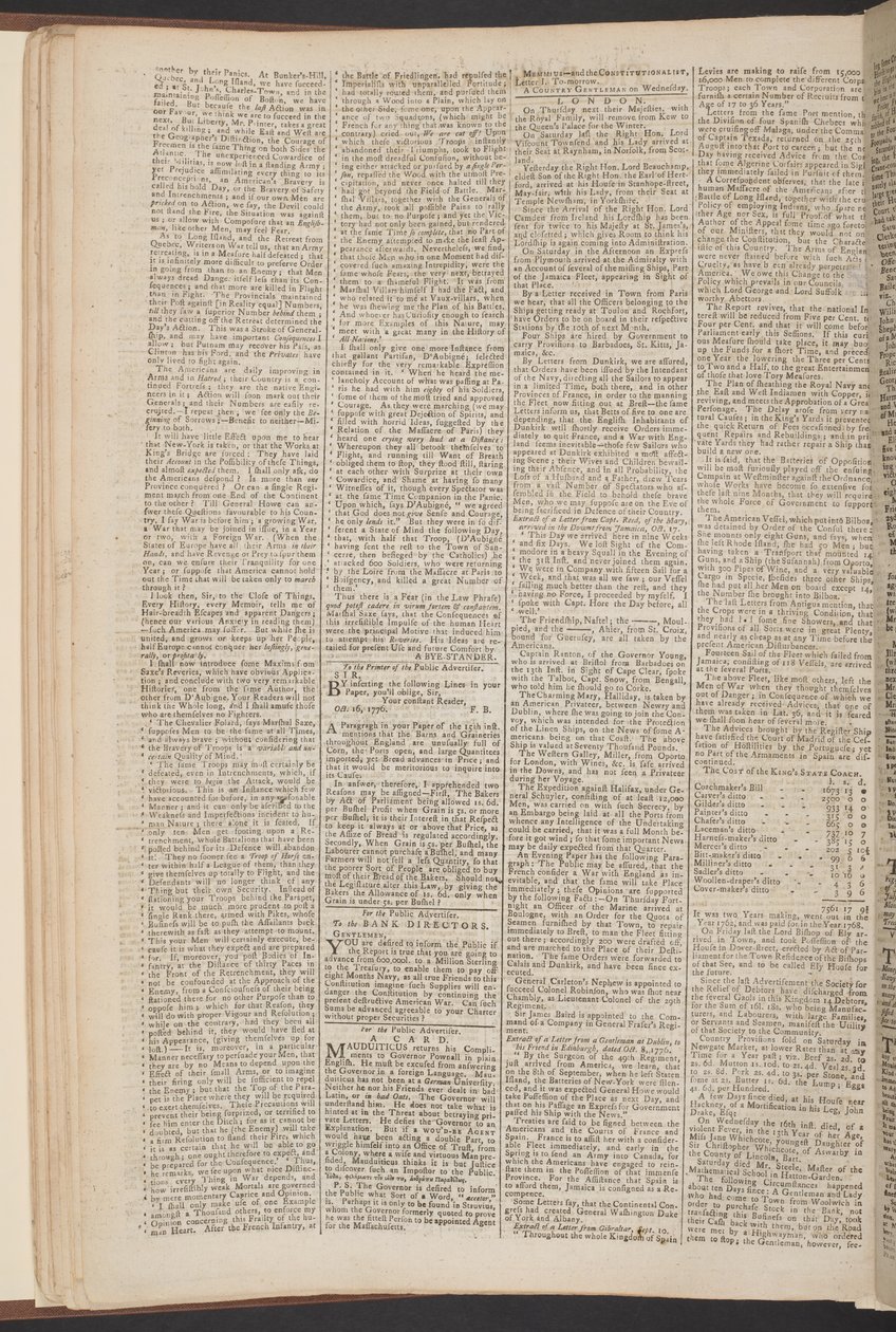 Public Advertiser, October 21 by English School