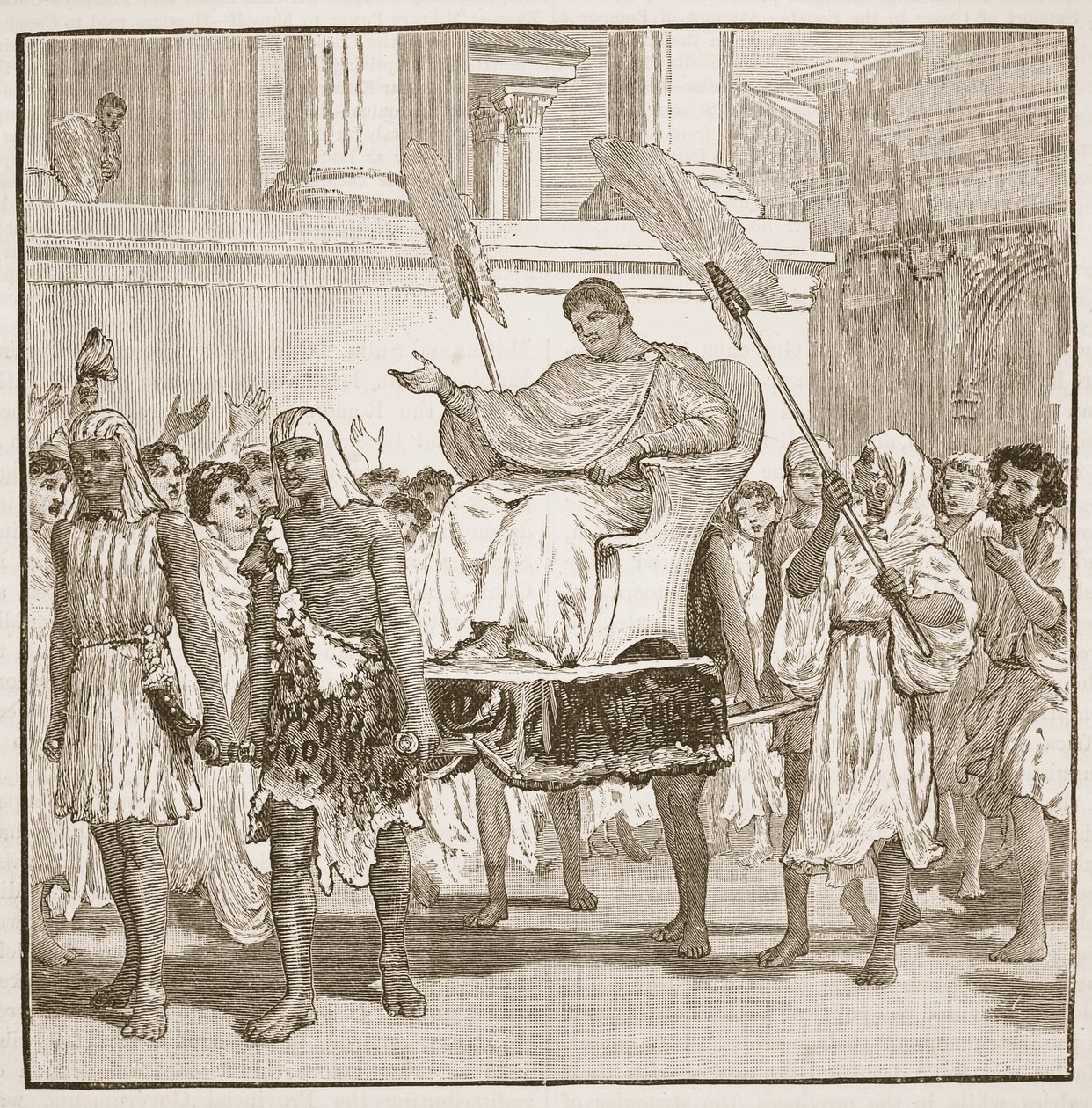 Public Rejoices on the Recovery of Pompey by English School