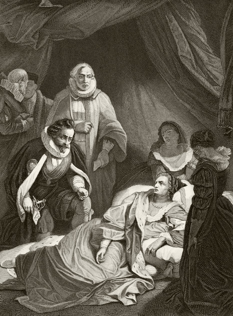 Queen Elizabeth I on Her Death Bed, from 