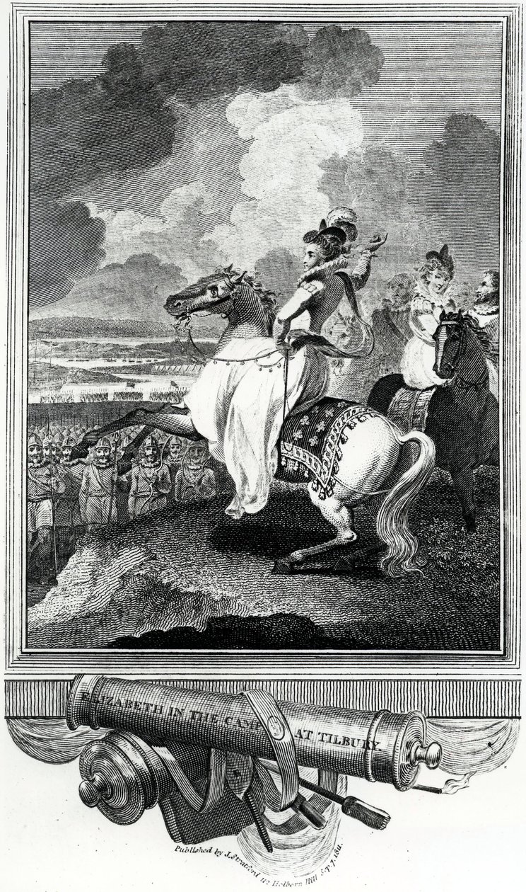 Queen Elizabeth in the Camp at Tilbury, 1811 by English School