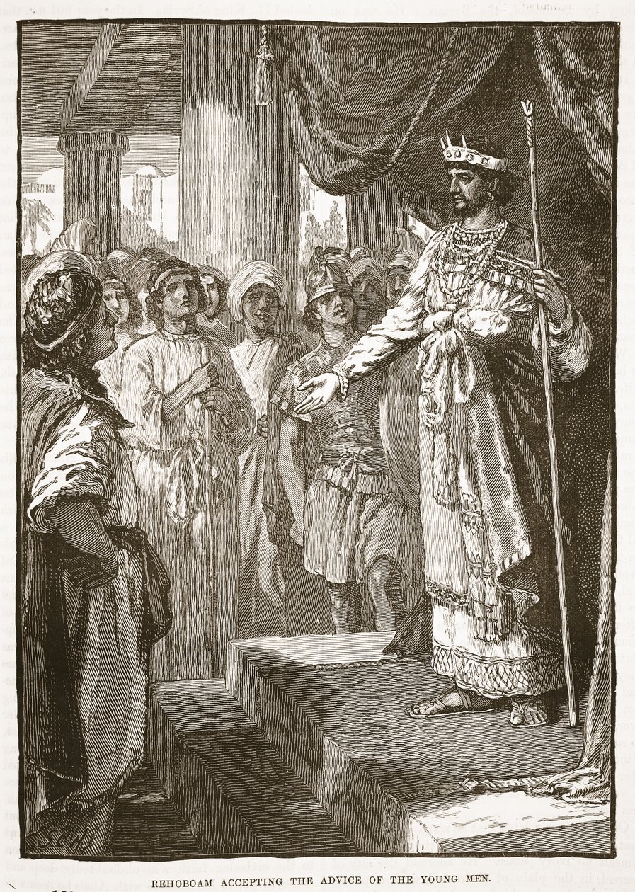 Rehoboam Accepting the Advice of the Young Men