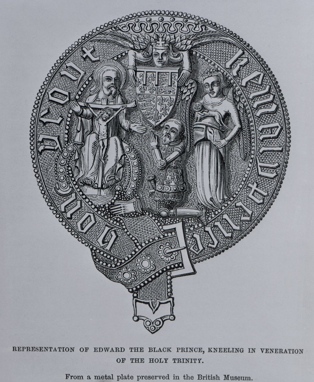 Representation of Edward the Black Prince Kneeling in Veneration of the Holy Trinity by English School