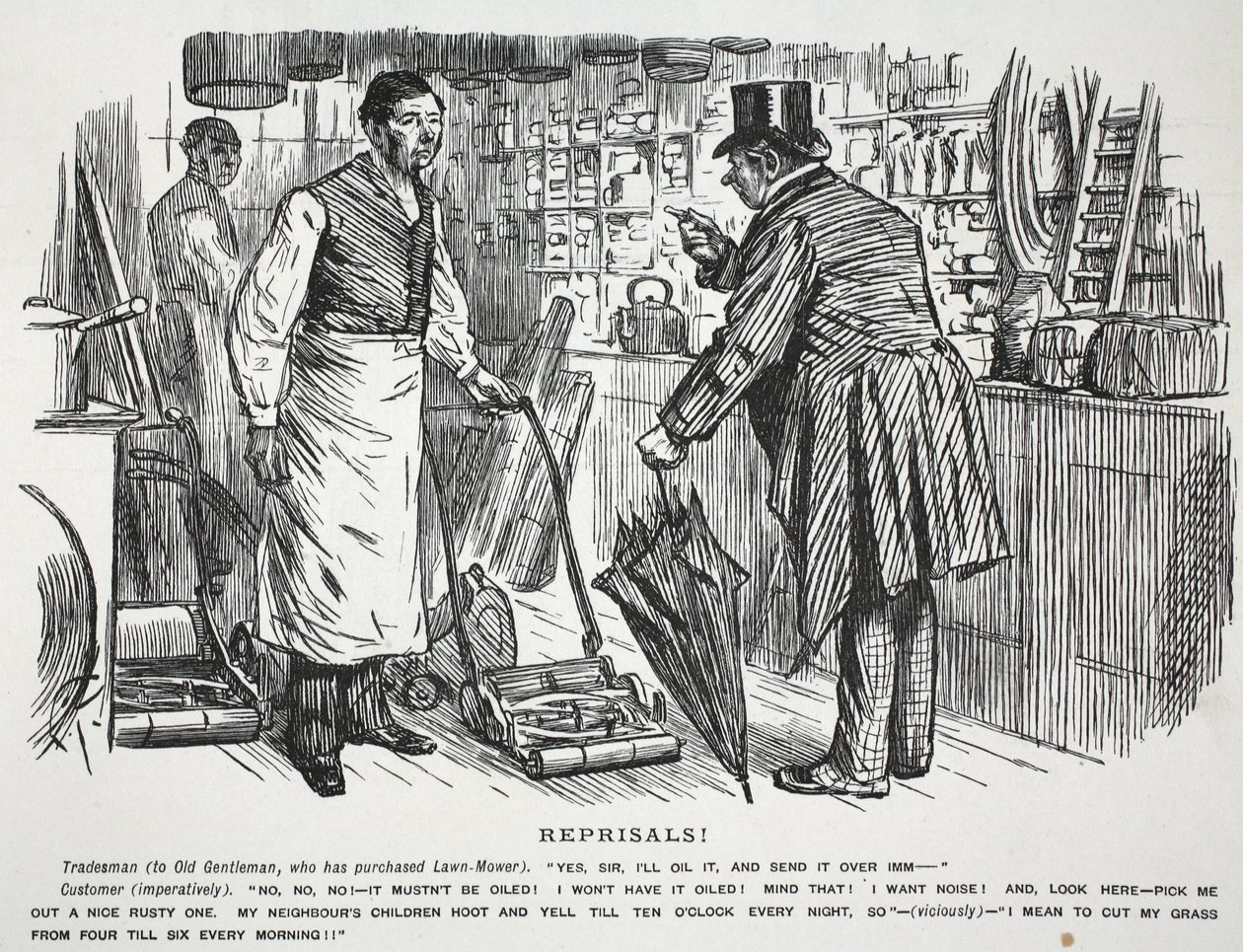 Reprisals!, Illustration from Punch by English School