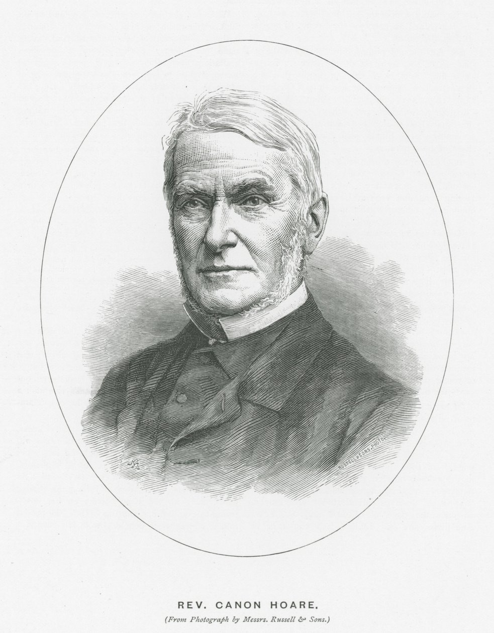 Rev Canon Hoare by English School