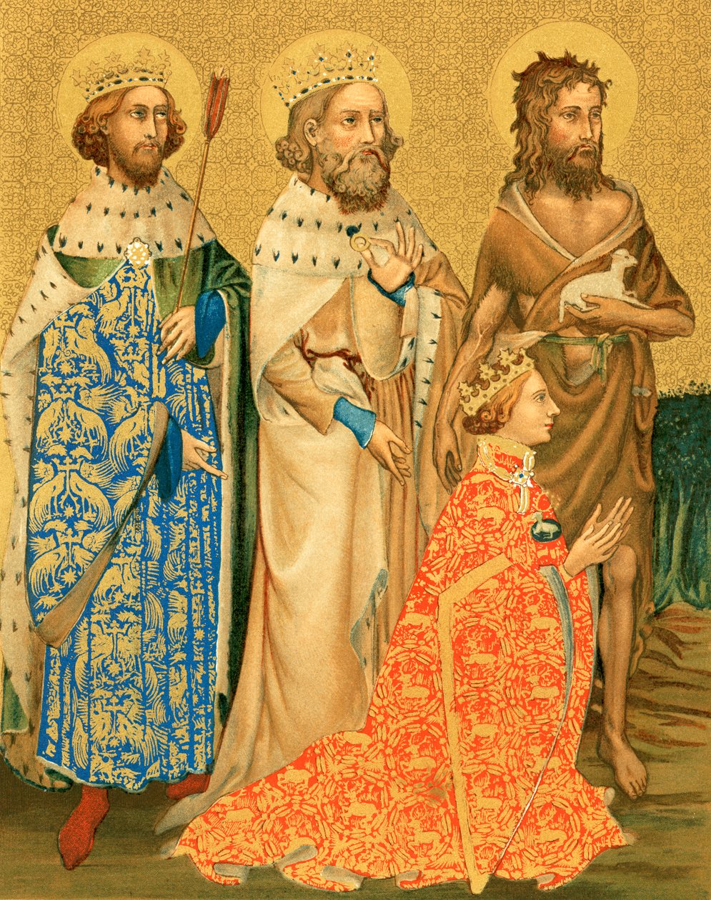 Richard II and His Patron Saints by English School