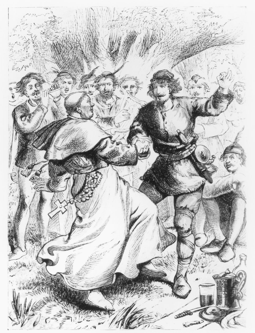 Robin Hood and the Bishop by English School