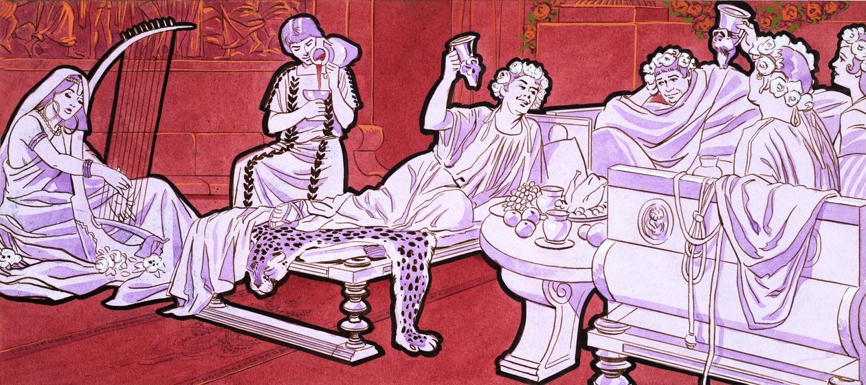 Romans Dining by English School