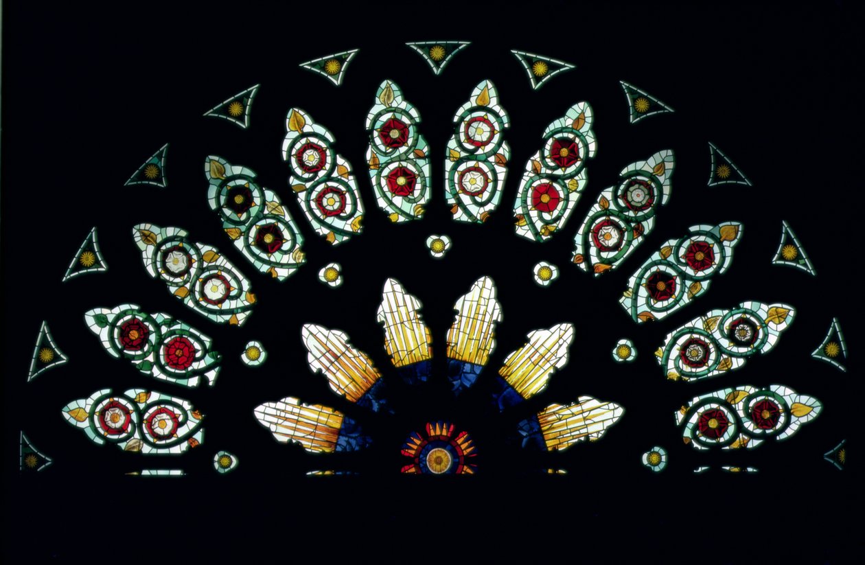 Rose window, 16th century by English School