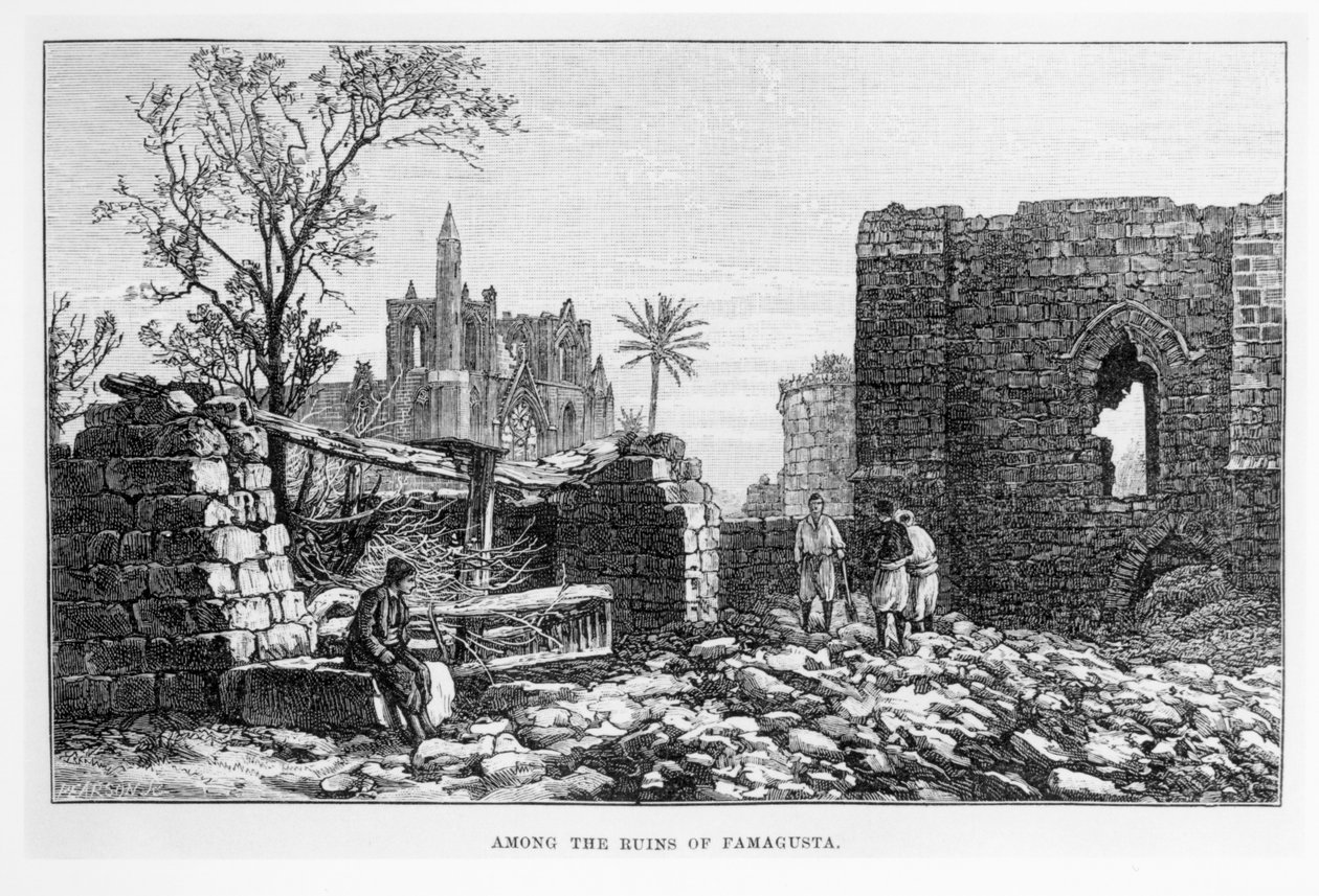 Ruins of Famagusta, Cyprus, from In an Enchanted Island by W.H. Mallock, published 1889 by English School