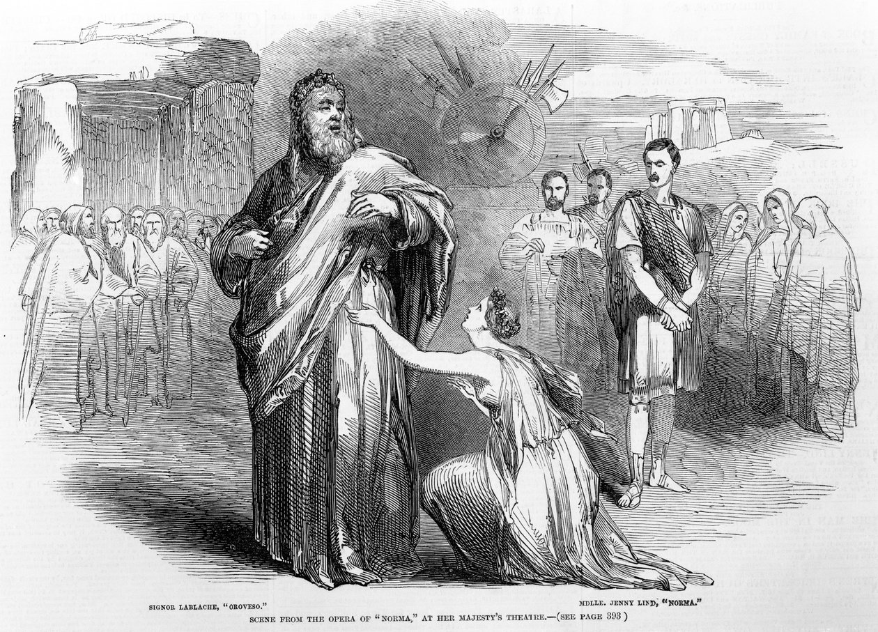 Scene from the Opera Norma at Her Majesty