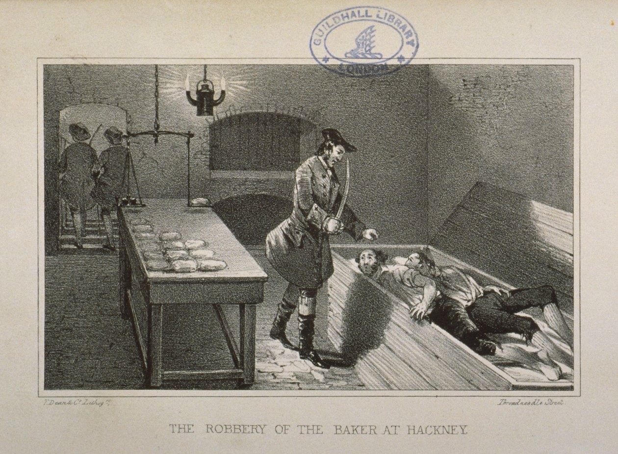 Scene of the robbery of a Hackney Baker by English School