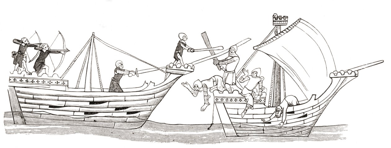 Sea Fight, Early 14th Century, from 