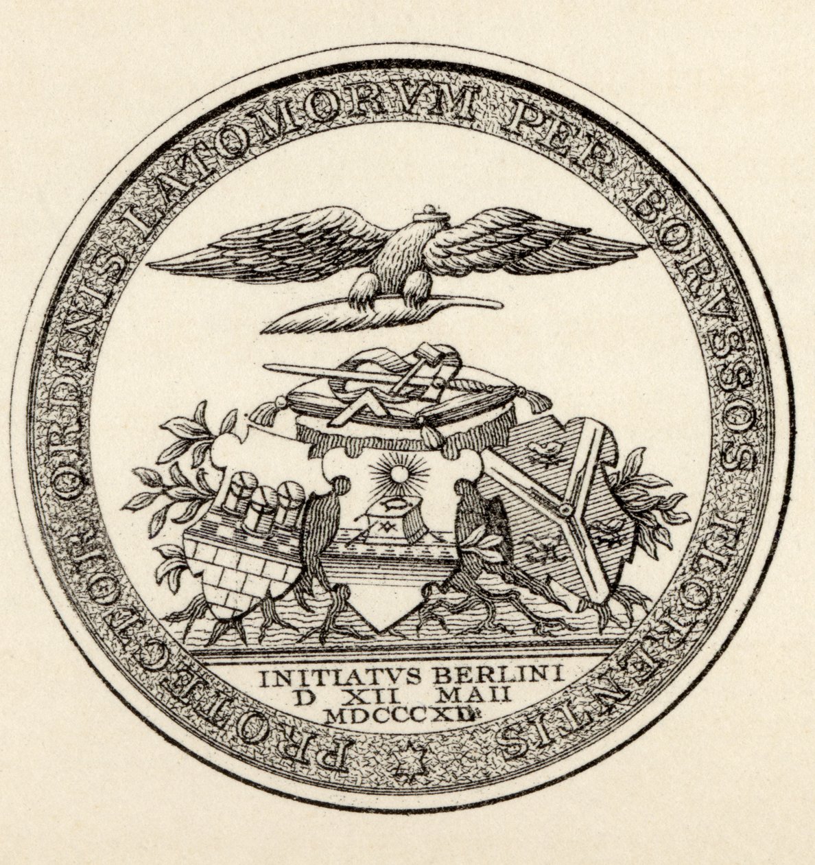 Seal of the Masons of Berlin, 1812, from 
